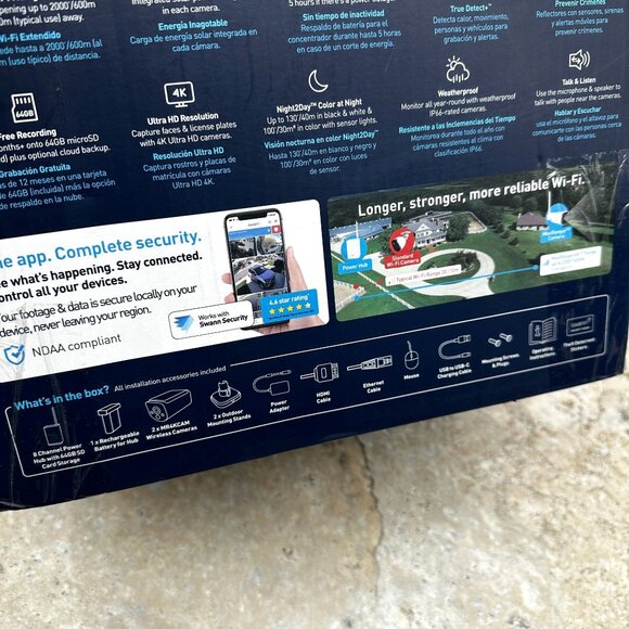 Swann MaxRanger4K Wireless Solar Security Camera System 4K Ultra HD 64GB - Picture 6 of 13